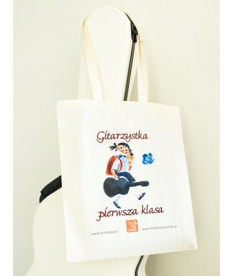 Torba bawełniana "Gitarzystka pierwsza klasa"